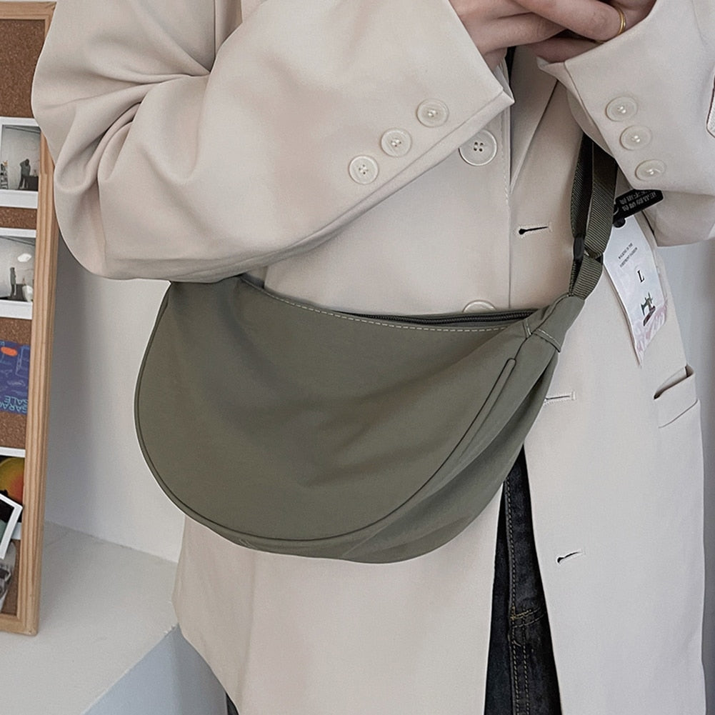 Trendy Crossbody Bag - Green