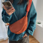 Trendy Crossbody Bag - Orange