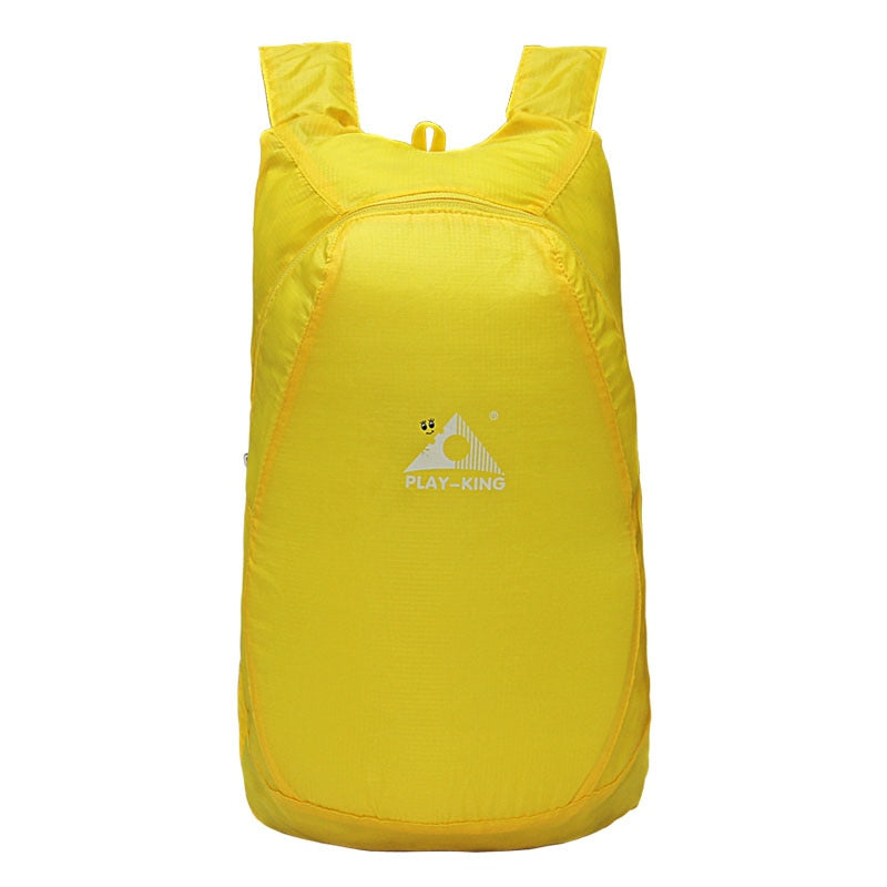 Travel mass kit backpack with yellow silk lining